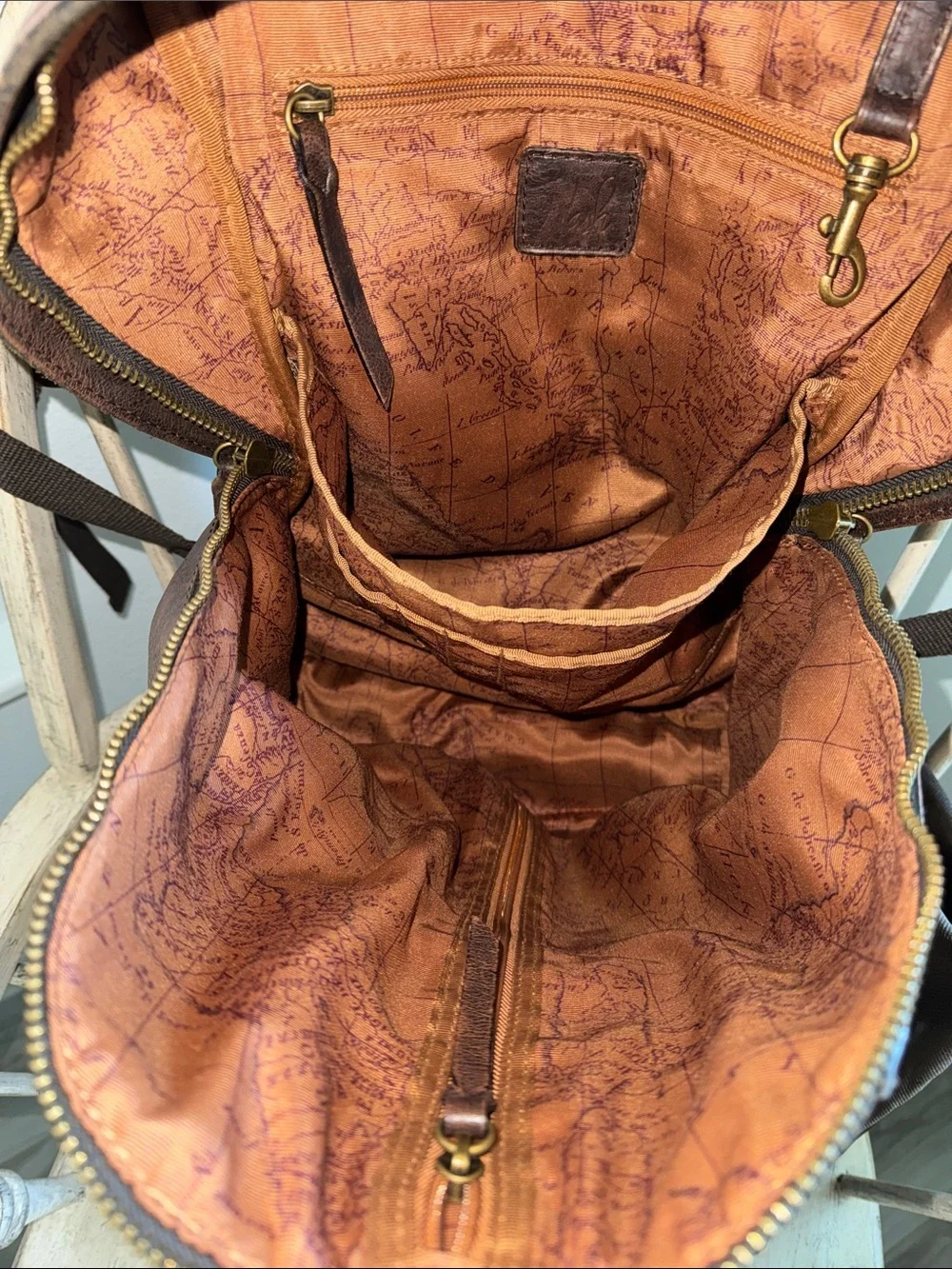 Patricia Nash Men’s Tuscan Leather Vintage Backpack Like New